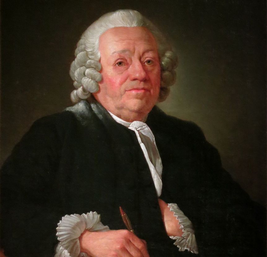 Portrait of Jean-Nicholas Servandoni. Image: Portrait of Jean-Nicholas Servandoni.