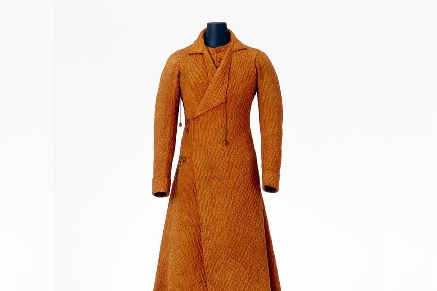 photo: LWM Henrick Zwietasch and Peter Frankenstein Quilted dressing gown from the fashion museum at Ludwigsburg Residential Palace