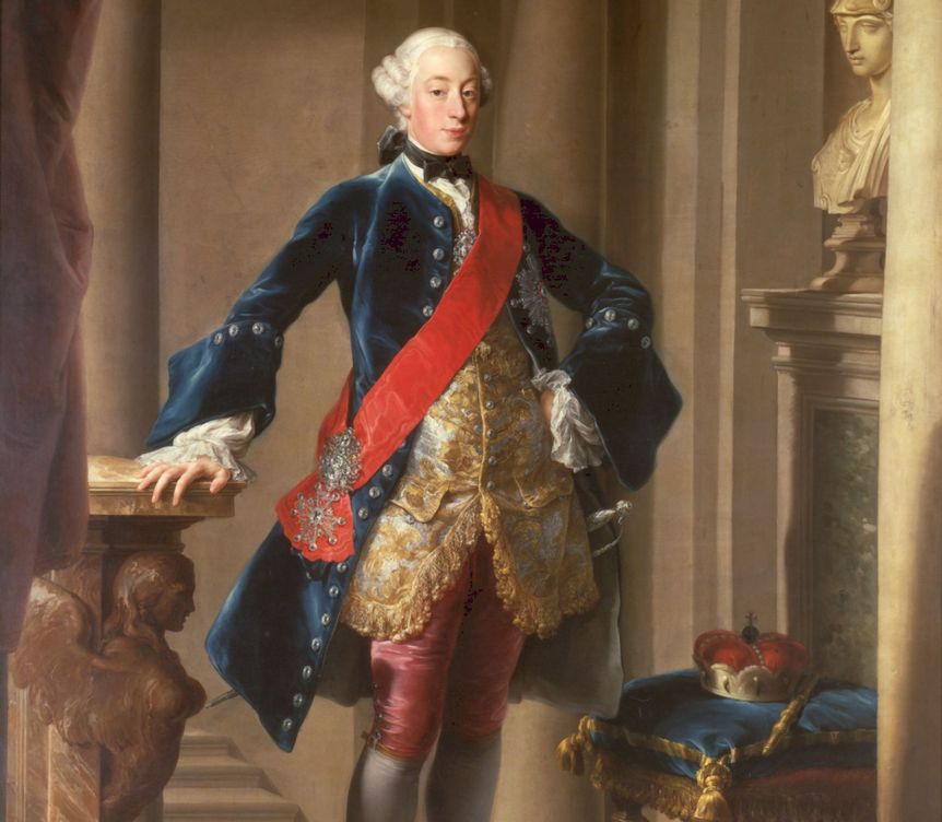 Image: Official state portrait of Duke Carl Eugen von Württemberg, Pompeo Batoni, 1753.