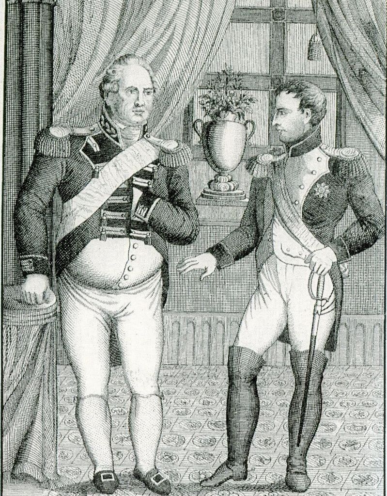 Image: Emperor Napoleon Bonaparte and Duke Friedrich II von Württemberg.