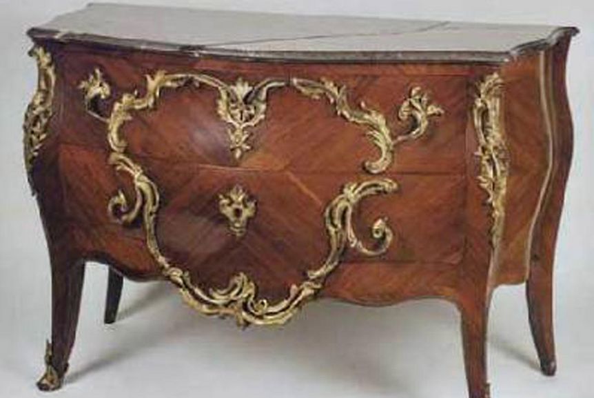 Image: Staatliche Schlösser und Gärten Baden-Württemberg, Ortsverwaltung Ludwigsburg Dresser by Jacques-Philippe Carel in Duke Carl Eugen's apartment at Ludwigsburg Residential Palace